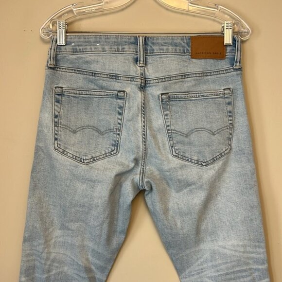American Eagle Men’s Athletic Skinny Light Wash Jeans size 29x30 - Picture 4 of 7